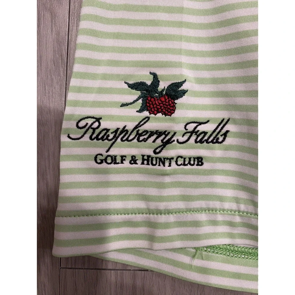 RLX Ralph Lauren Green Polo Short Sleeve Golf Polo Shirt XL Raspberry Falls Club